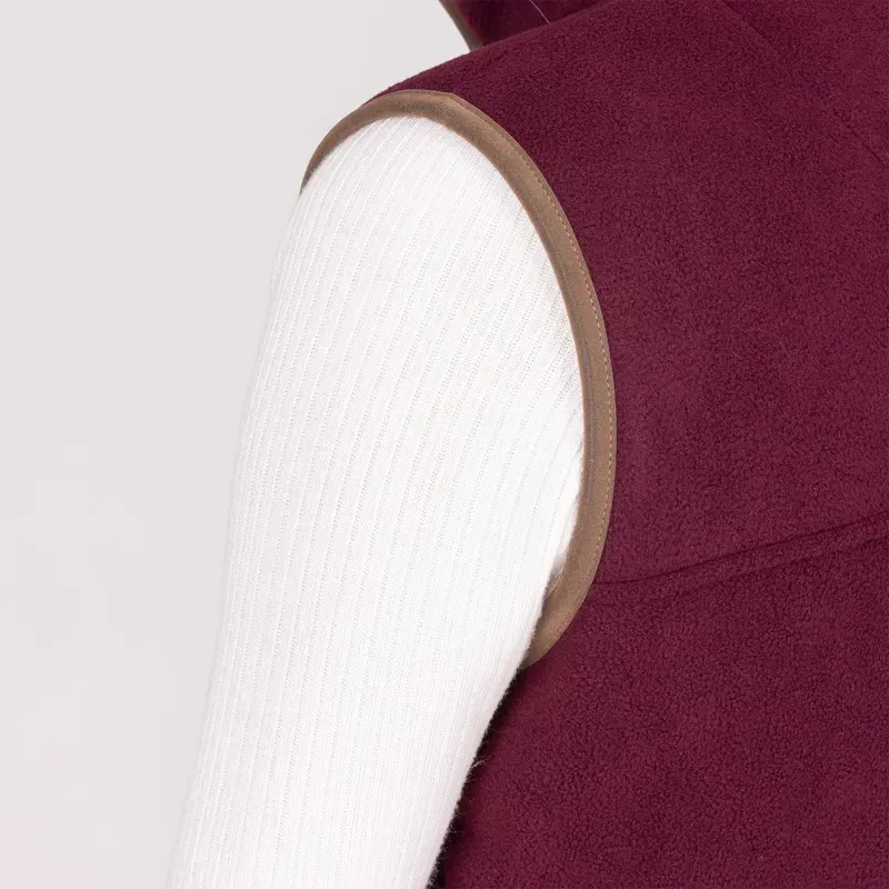 Aubrion Core Womens Fleece Vest - Maroon-4