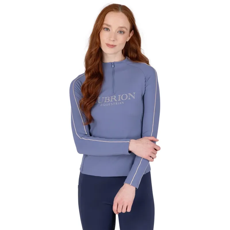 Aubrion Equestrian Womens Long Sleeve Base Layer - Storm-1