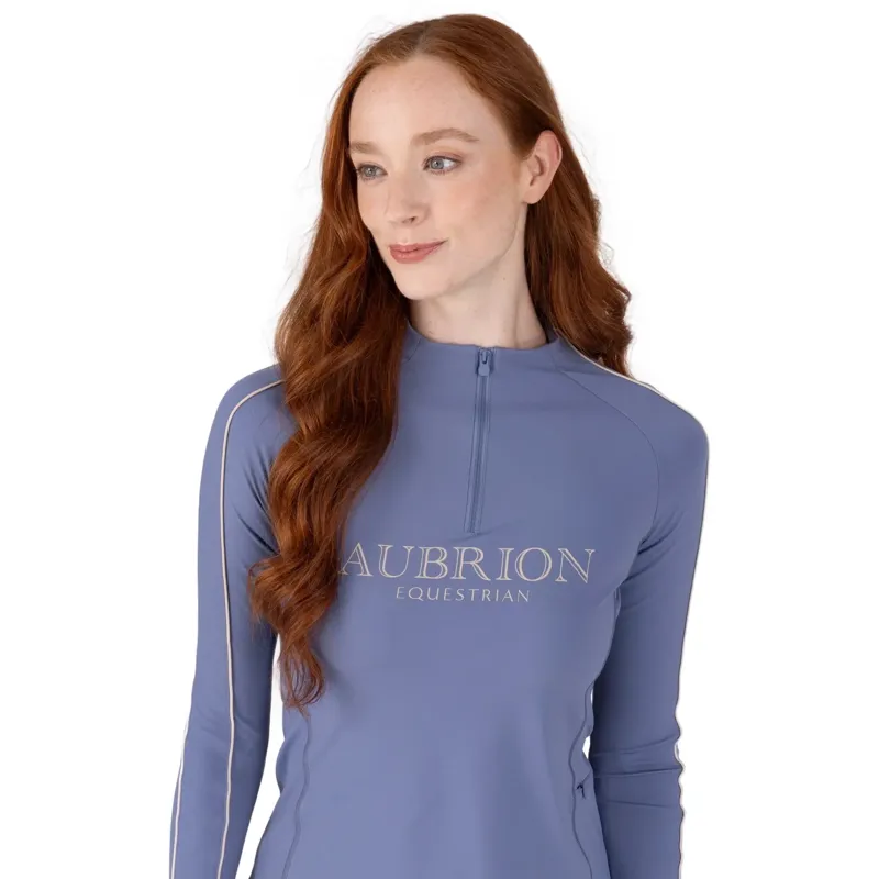 Aubrion Equestrian Womens Long Sleeve Base Layer - Storm-5