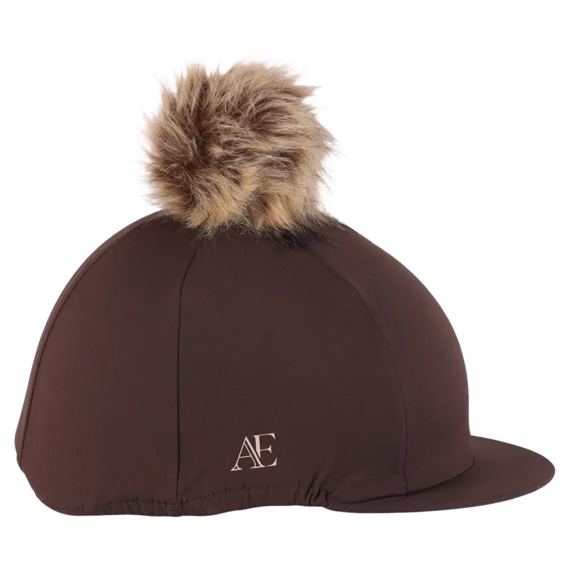 Aubrion Equestrian Helmet Cover - Espresso