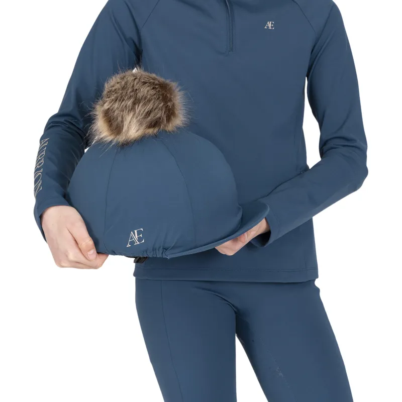 Aubrion Equestrian Helmet Cover - Estate Blue-8