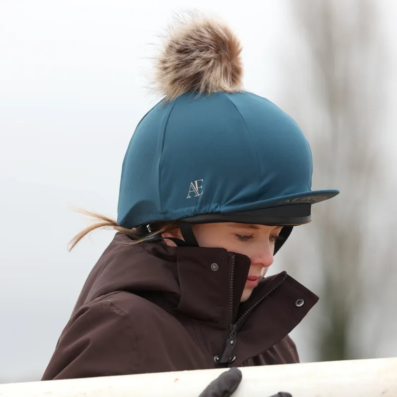 Aubrion Equestrian Helmet Cover - Estate Blue-7