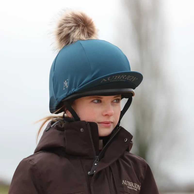 Aubrion Equestrian Helmet Cover - Estate Blue-6