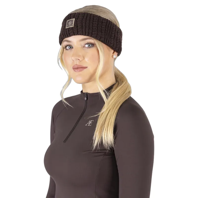 Aubrion Equestrian Women's Headband - Espresso-4