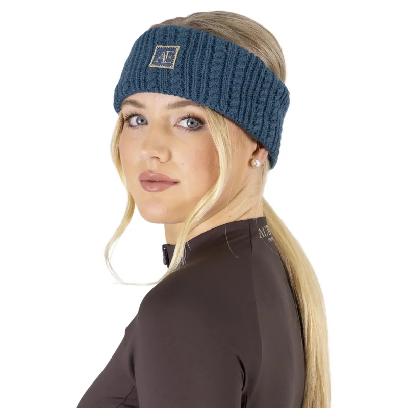 Aubrion Equestrian Women's Headband - Estate Blue-3