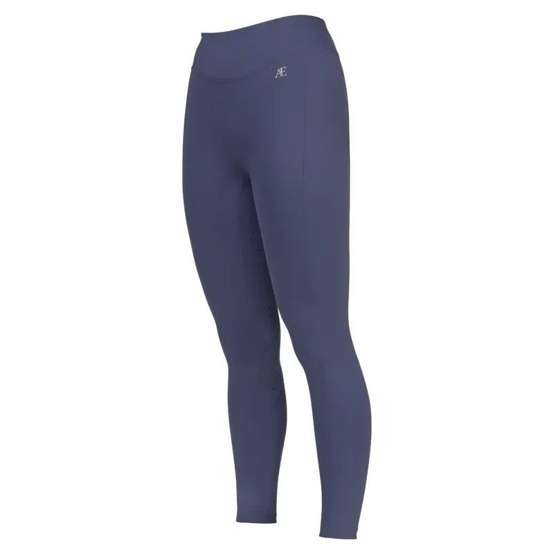 Aubrion Equestrian Full Grip Womens Riding Tights - Midnight