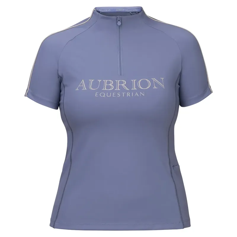 Aubrion Equestrian Womens Short Sleeve Base Layer - Storm-6