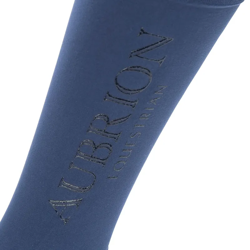 Aubrion Equestrian Women's Tall Riding Socks - Midnight-2