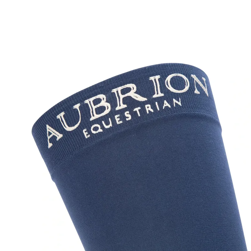 Aubrion Equestrian Women's Tall Riding Socks - Midnight-3