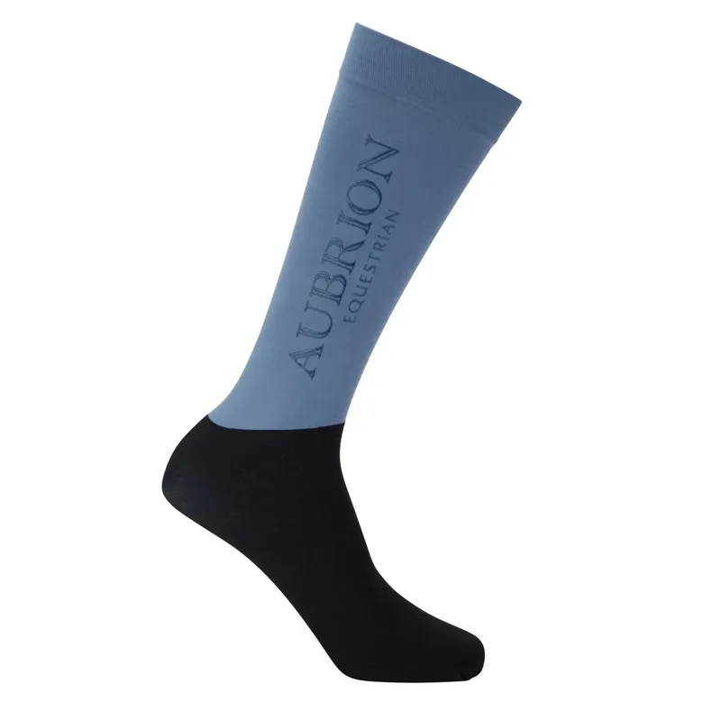 Aubrion Equestrian Women's Tall Riding Socks - Storm