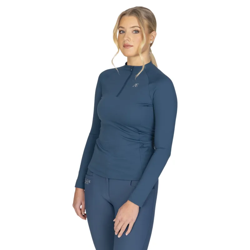 Aubrion Winter Long Sleeve Women's Base Layer - Estate Blue-4