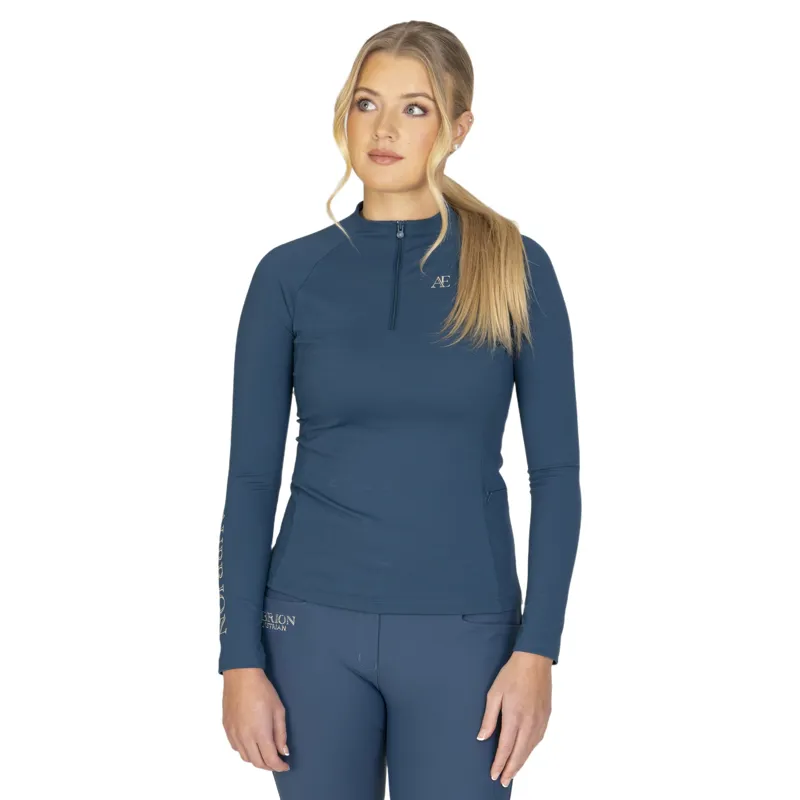 Aubrion Winter Long Sleeve Women's Base Layer - Estate Blue-8