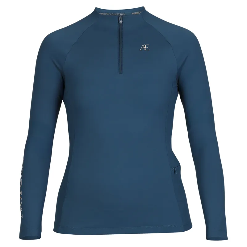 Aubrion Winter Long Sleeve Women's Base Layer - Estate Blue-2