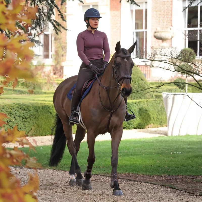 Aubrion Equestrian Winter Long Sleeve Women's Base Layer - Thistle-8