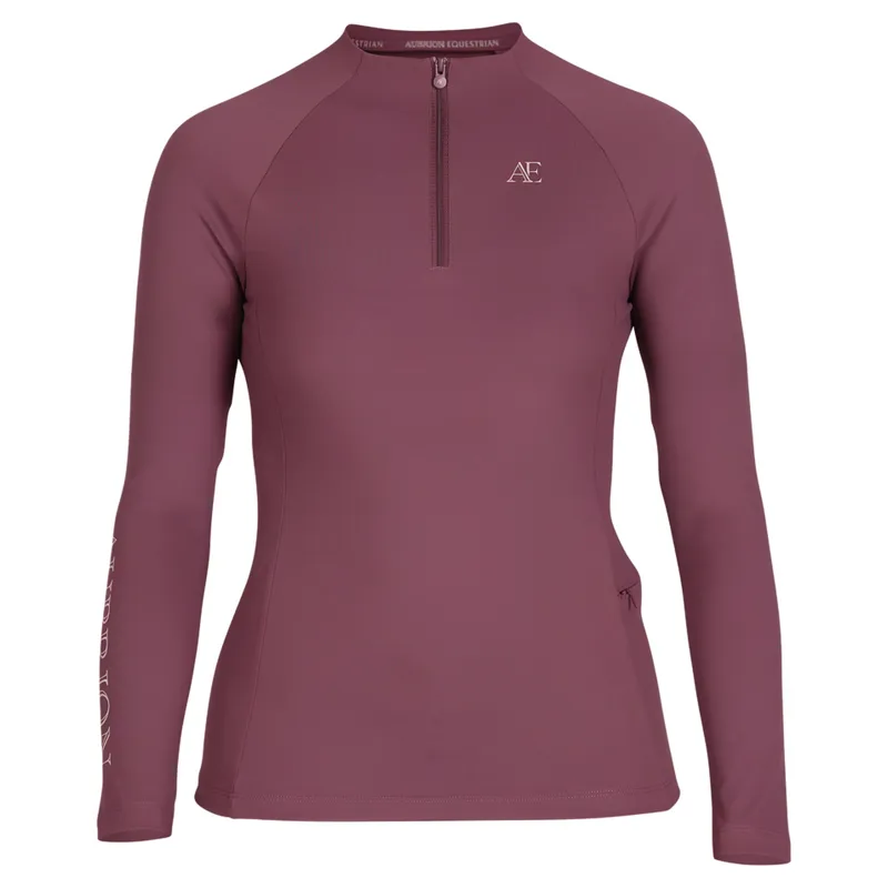 Aubrion Equestrian Winter Long Sleeve Women's Base Layer - Thistle-3