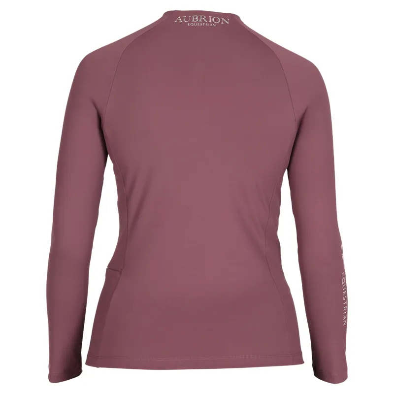 Aubrion Equestrian Winter Long Sleeve Women's Base Layer - Thistle-4