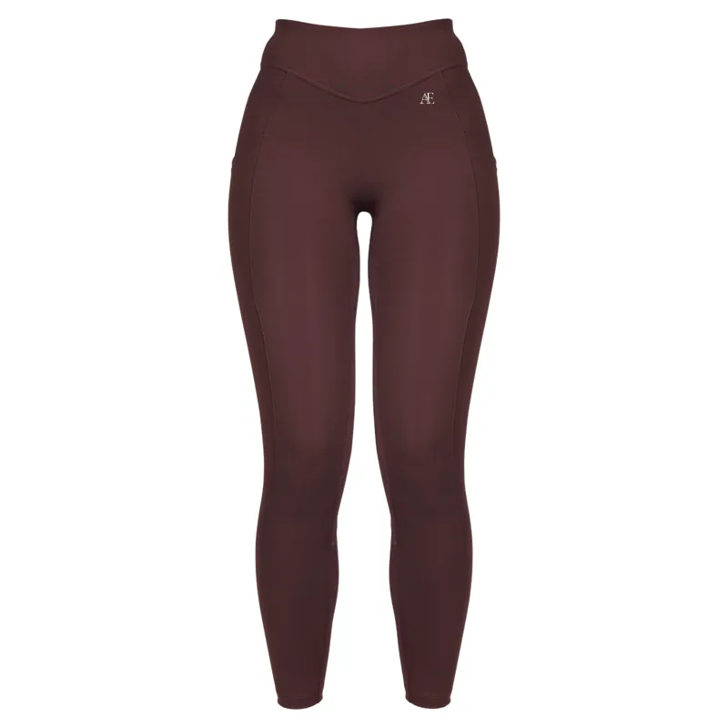 Aubrion Equestrian Full Grip Women's Breeches - Espresso-5
