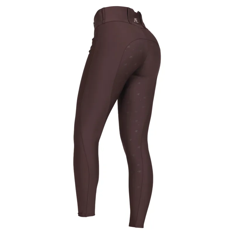 Aubrion Equestrian Full Grip Women's Breeches - Espresso-1
