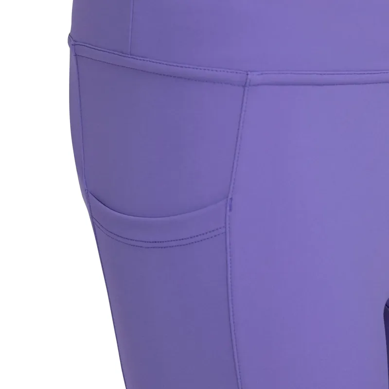 Aubrion Equestrian Junior Full Grip Riding Tights - Heather-6