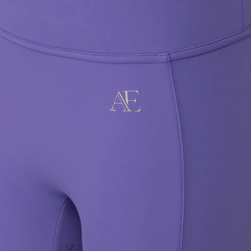 Aubrion Equestrian Junior Full Grip Riding Tights - Heather-7