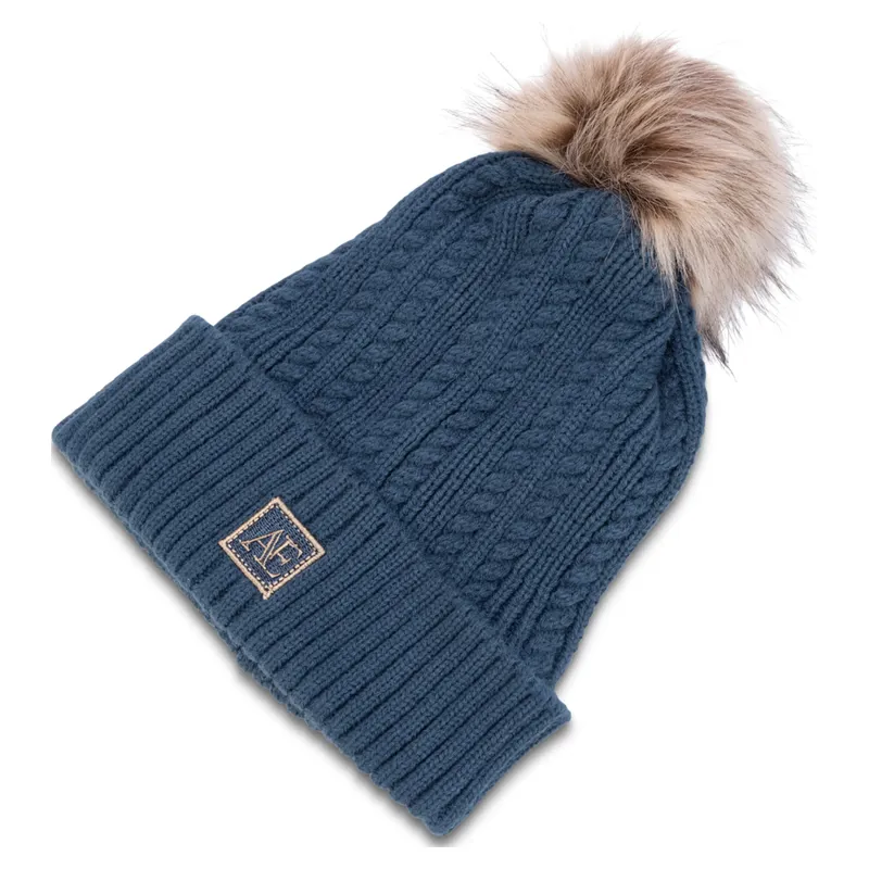 Aubrion Equestrian Knit Beanie - Estate Blue
