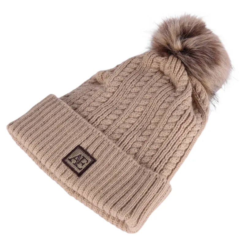 Aubrion Equestrian Knit Hat in Oat