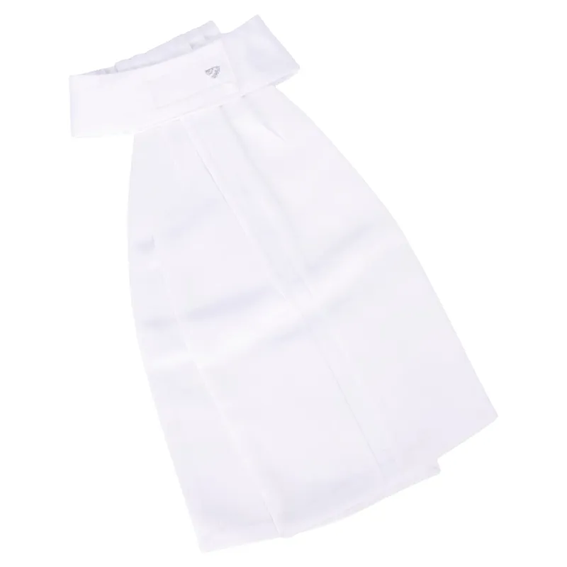 Aubrion Hampton Ready Tied Show Stock Tie - White-1