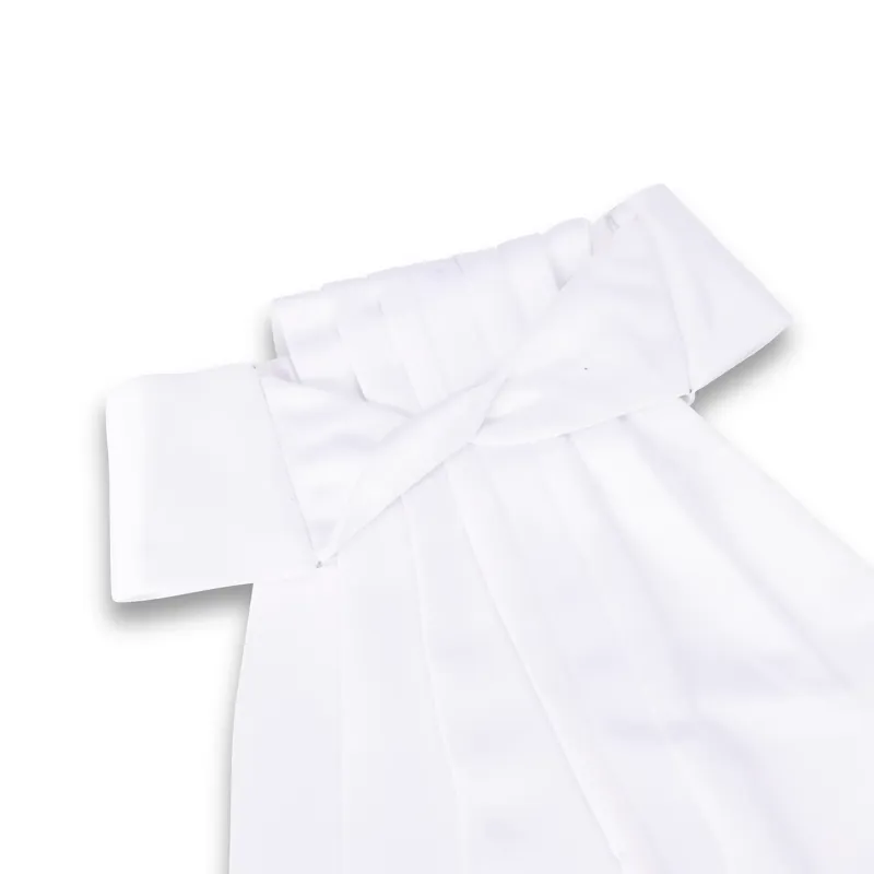 Aubrion Hampton Ready Tied Show Stock Tie - White-2
