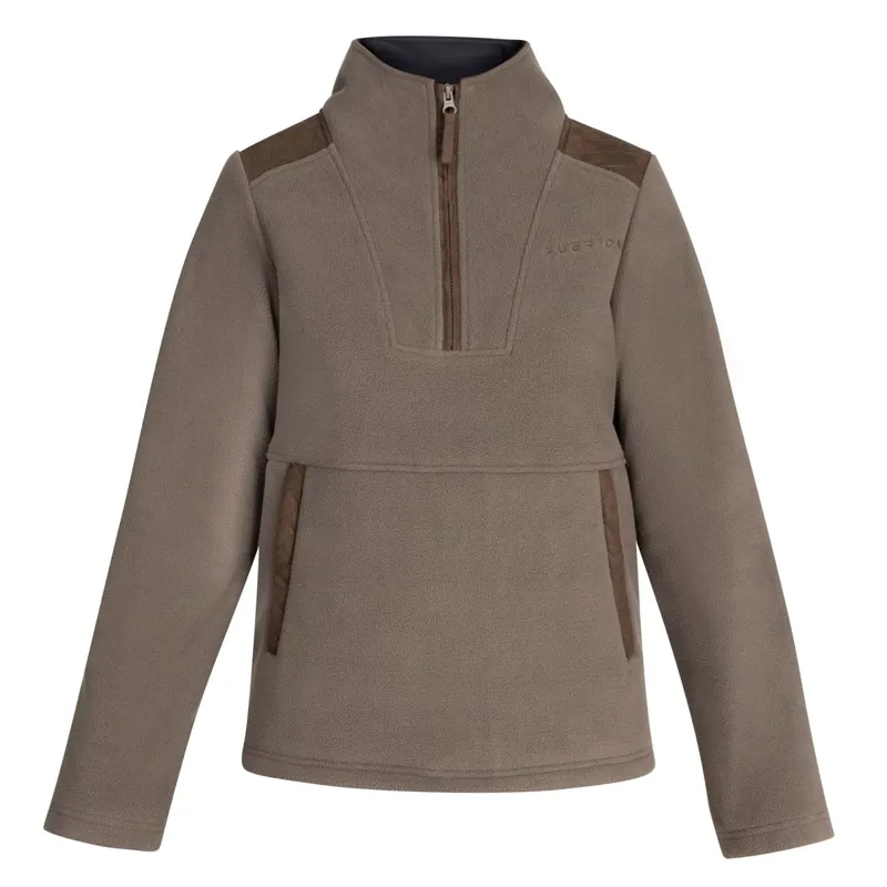 Aubrion Heritage Unisex Quarter Zip Fleece - Dark Olive