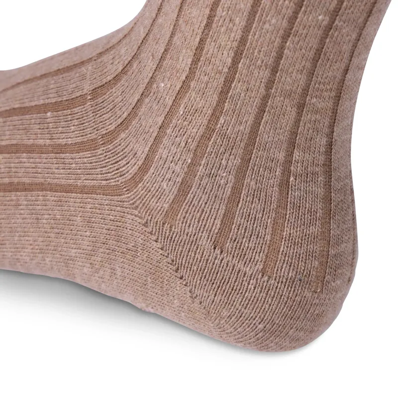 Aubrion Equestrian Women's Knitted Riding Boot Socks - Oat-5