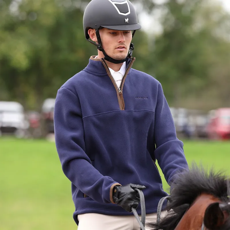 Aubrion Core Men's Half Zip Fleece - Navy-4