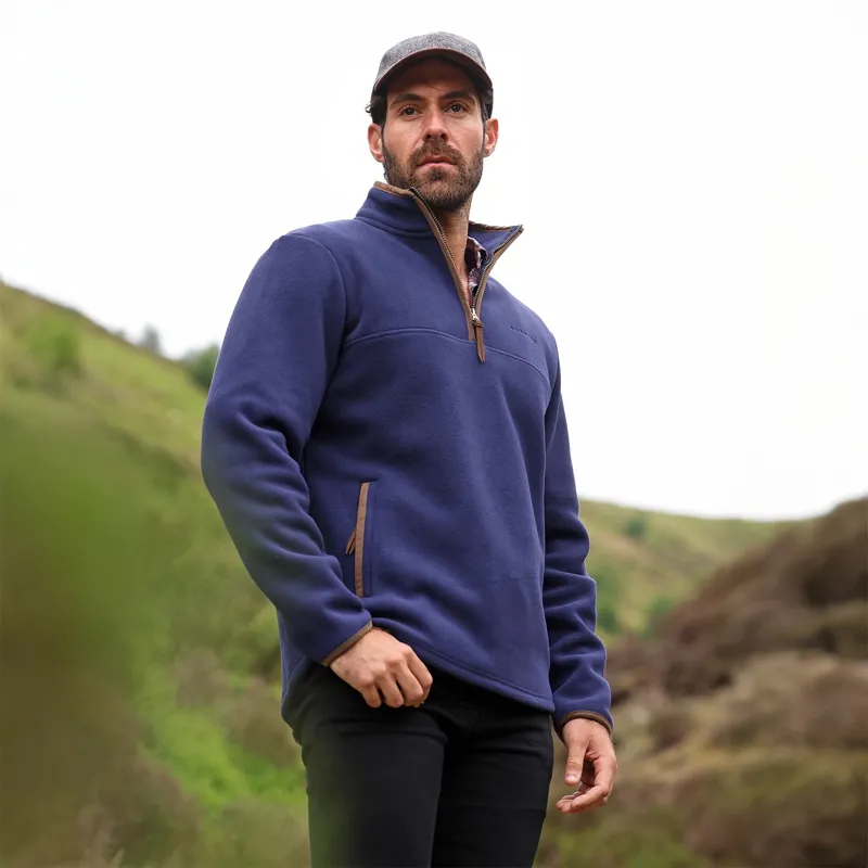 Aubrion Core Men's Half Zip Fleece - Navy