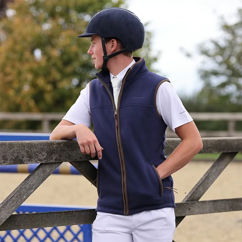Aubrion Core Mens Fleece Vest - Navy-7