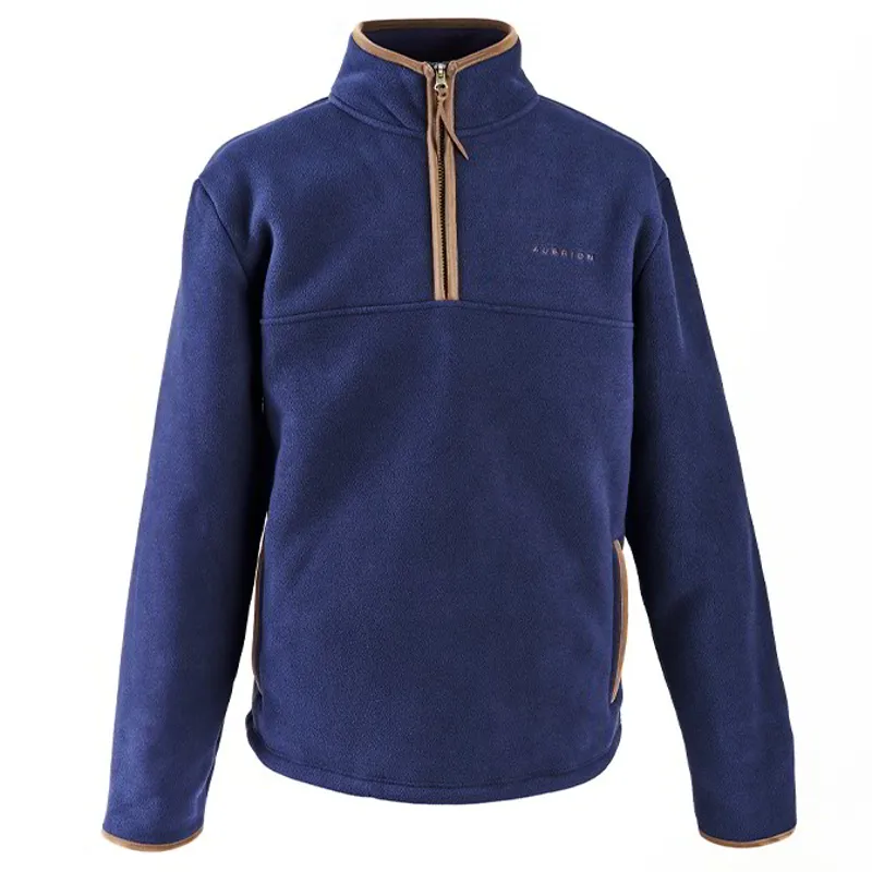 Aubrion Core Men's Half Zip Fleece - Navy-1