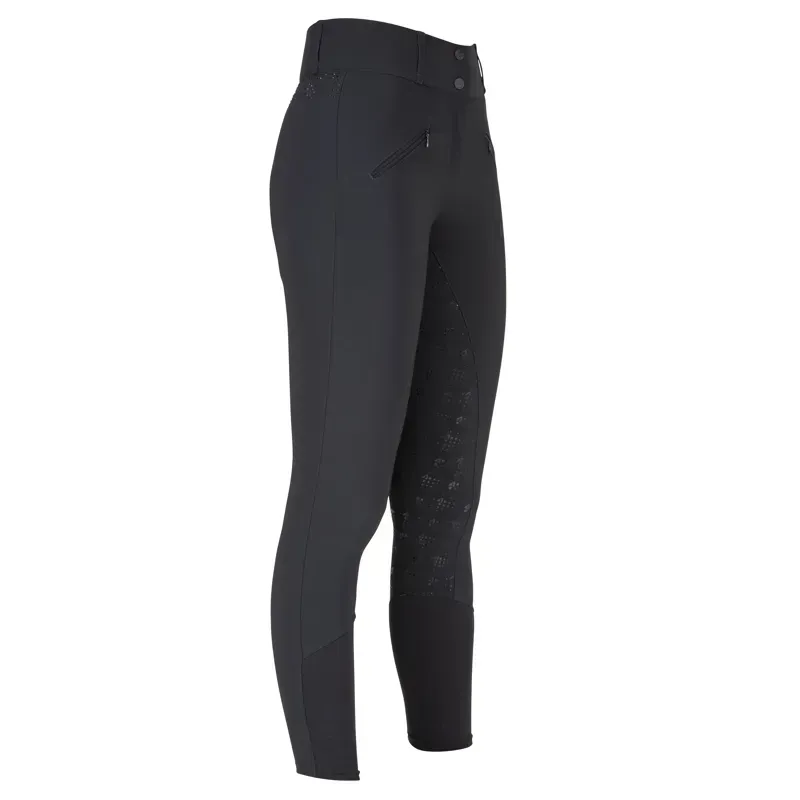 Aubrion Optima GX Women's Full Grip Breeches - Black-3