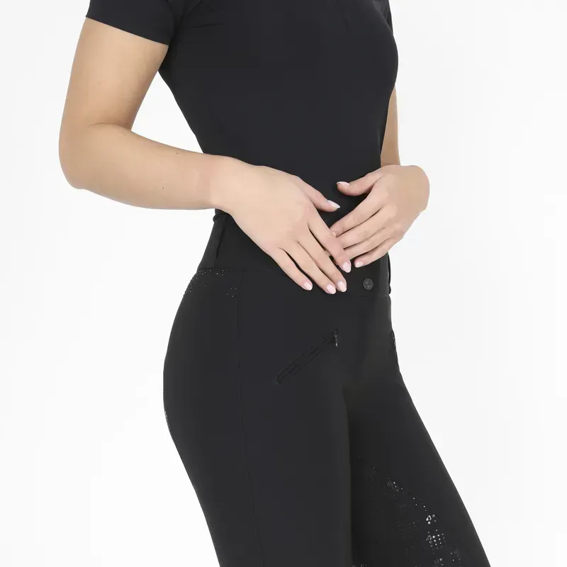 Aubrion Optima GX Women's Full Grip Breeches - Black-4