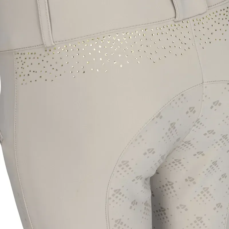 Aubrion Optima GX Young Rider Full Grip Competition Breeches - Beige-6
