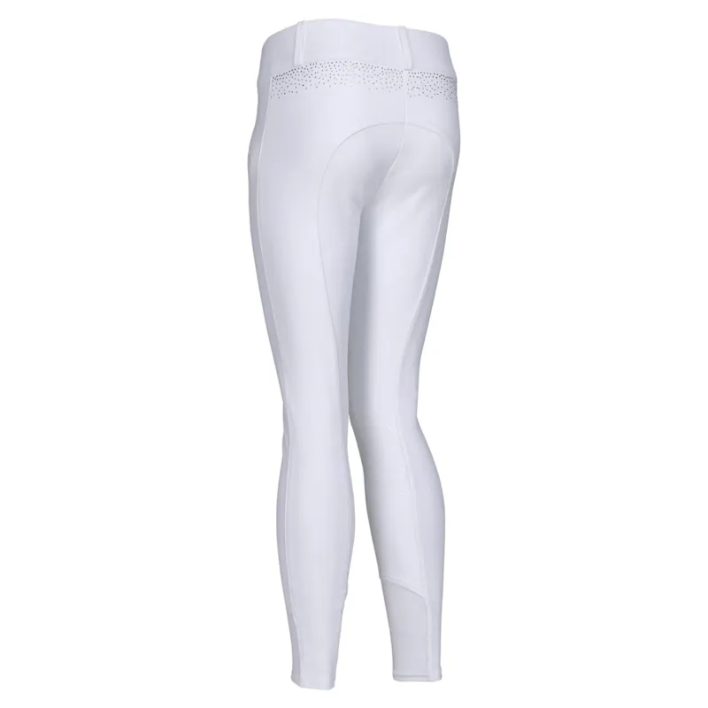 Aubrion Optima GX Young Rider Full Grip Competition Breeches - White-1