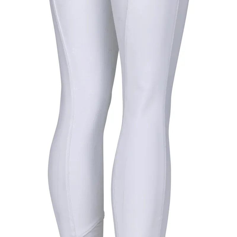 Aubrion Optima GX Young Rider Full Grip Competition Breeches - White-4