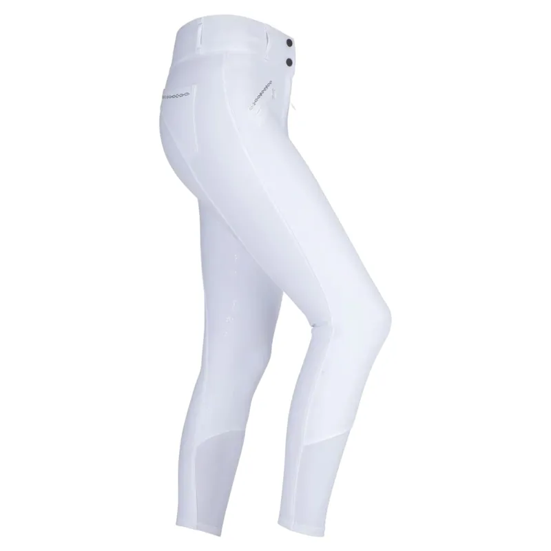 Aubrion Optima LX Full Grip Women's Competition Breeches - White