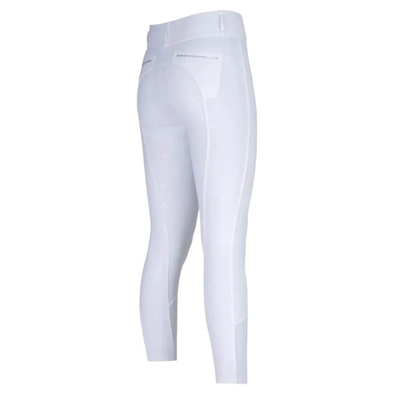 Aubrion Optima LX Full Grip Women's Competition Breeches - White-2