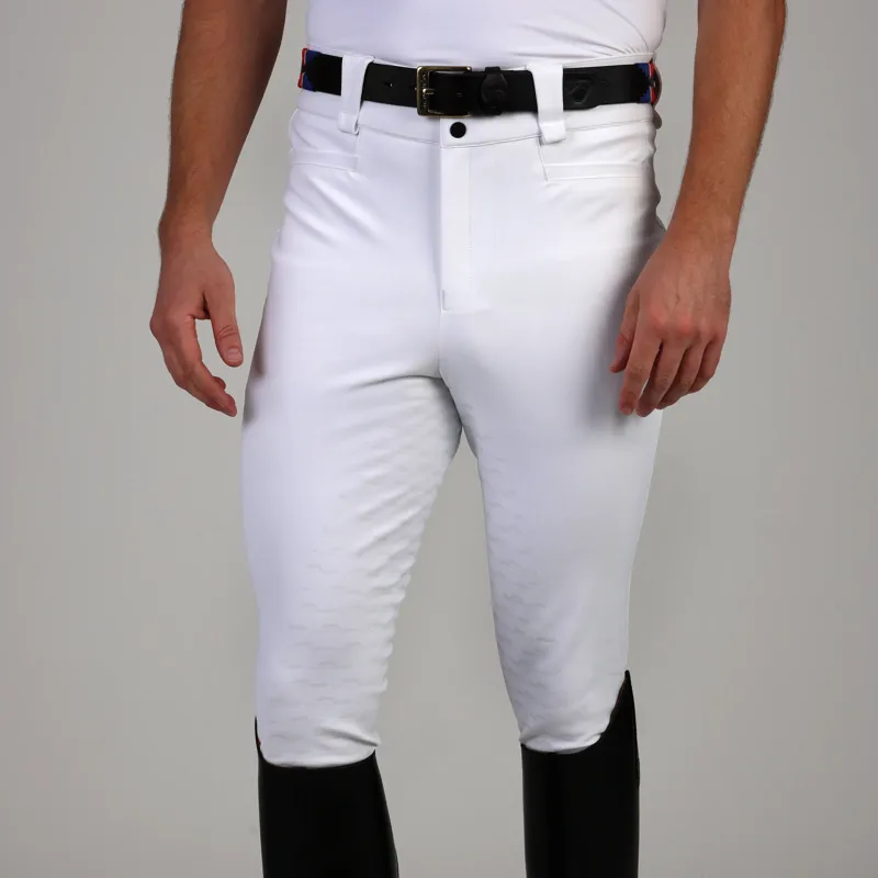 Aubrion Optima MX Men's Full Grip Breeches - White-2