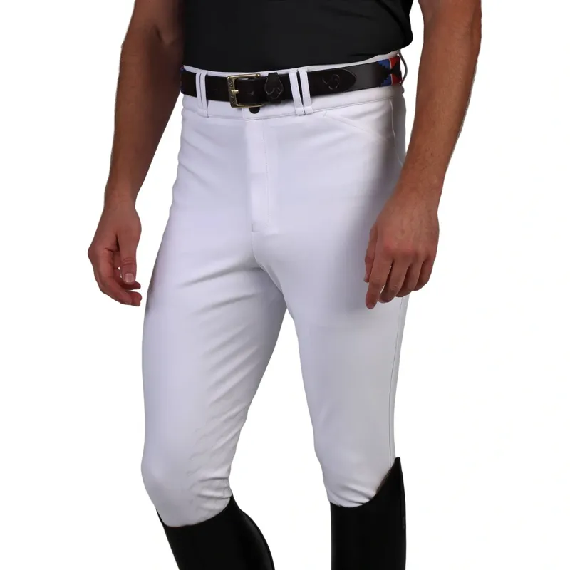 Aubrion Optima MX Knee Grip Men's Competition Breeches - White