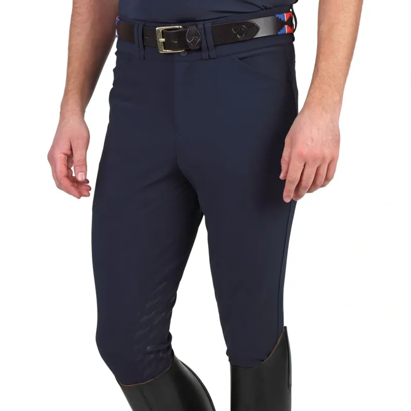 Aubrion Optima MX Knee Patch Men's Breeches - Navy-4