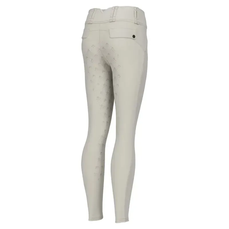 Aubrion Optima MX Young Rider Full Grip Competition Breeches-Beige-1
