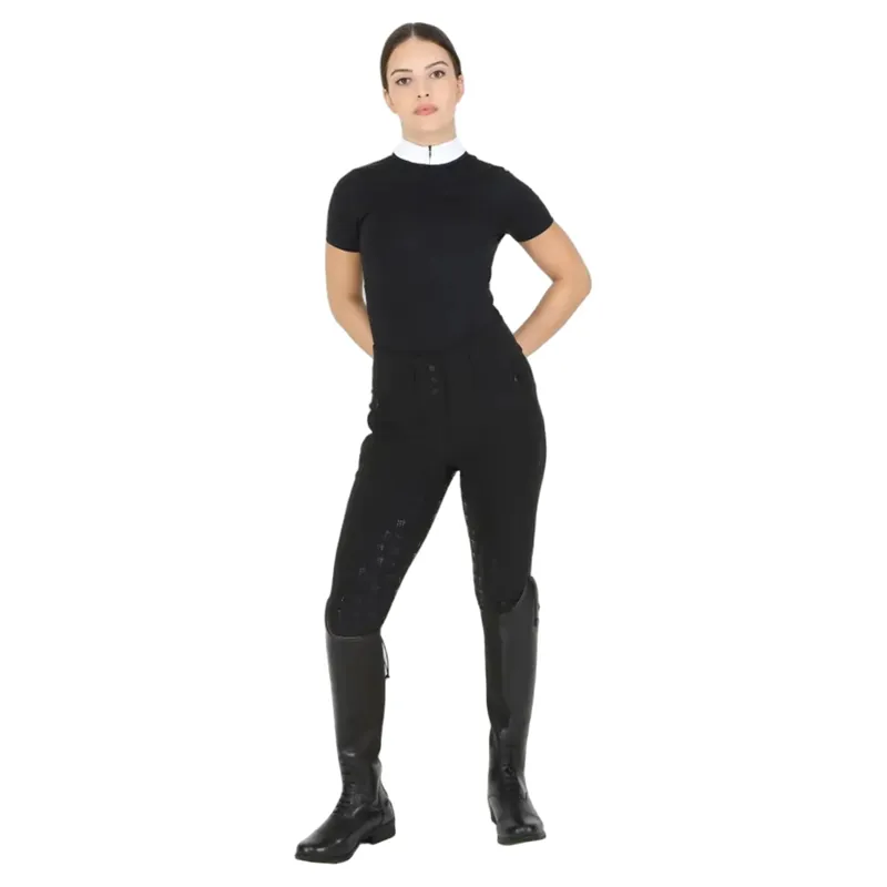 Aubrion Optima PX Women's Full Grip Breeches - Black-6