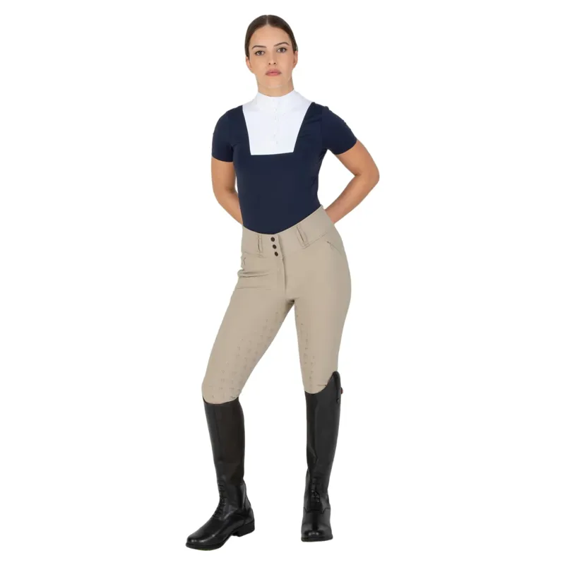 Aubrion Optima PX Women's Full Grip Competition Breeches - Beige-3