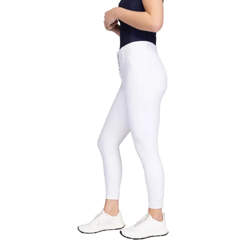 Aubrion Optima PX Women's Full Grip Competition Breeches - White-3