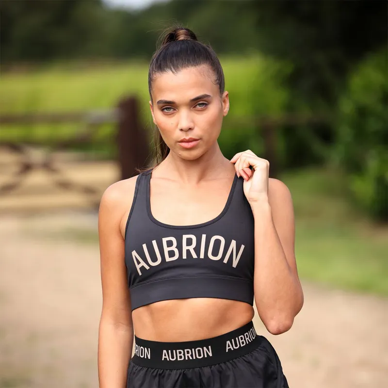 Aubrion React Womens Power Sports Bra - Shadow-2