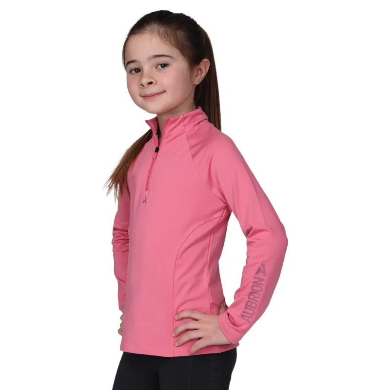Aubrion React Young Rider Winter Base Layer - Candy Floss-3